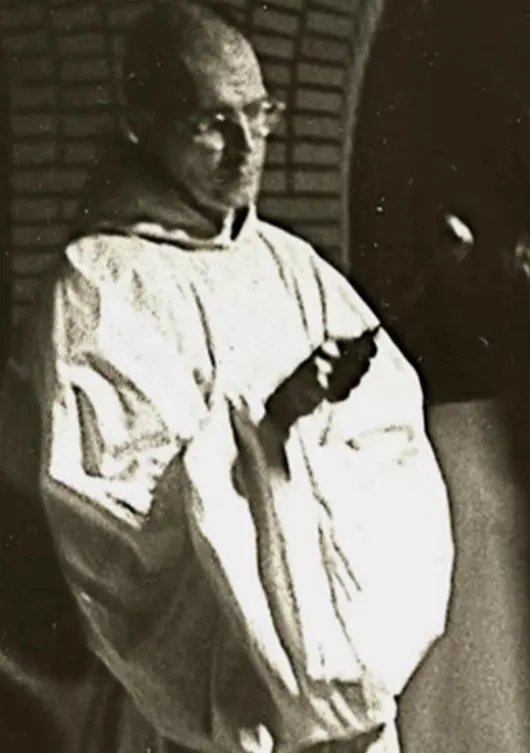 Thomas Keating jako młody mnich